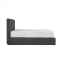 Sofie Upholstered Charcoal Linen Ottoman Storage Bed  side view