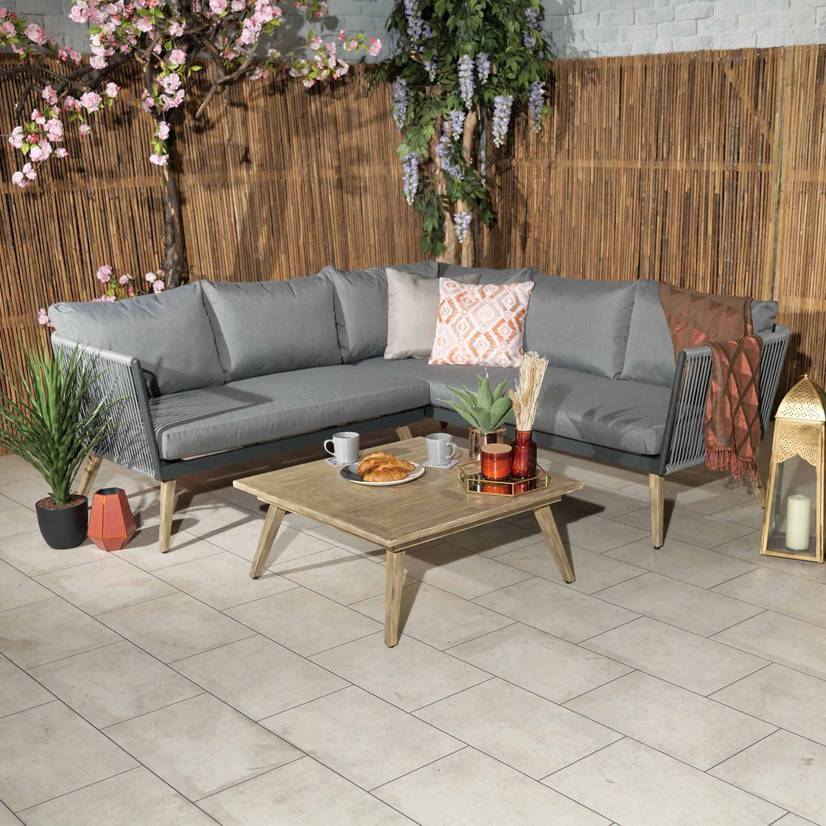 Milan Garden Corner Sofa Lounge Set 