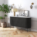 Milo Mango Marble Fluted Sideboard from Roseland Furniture