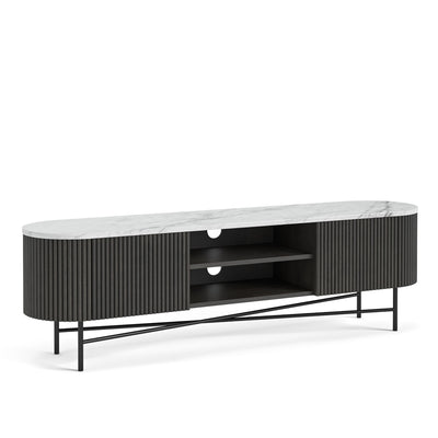 Milo Mango & Marble Fluted Extra Large TV Media Unit