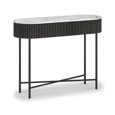 Milo Mango & Marble Fluted Console Table