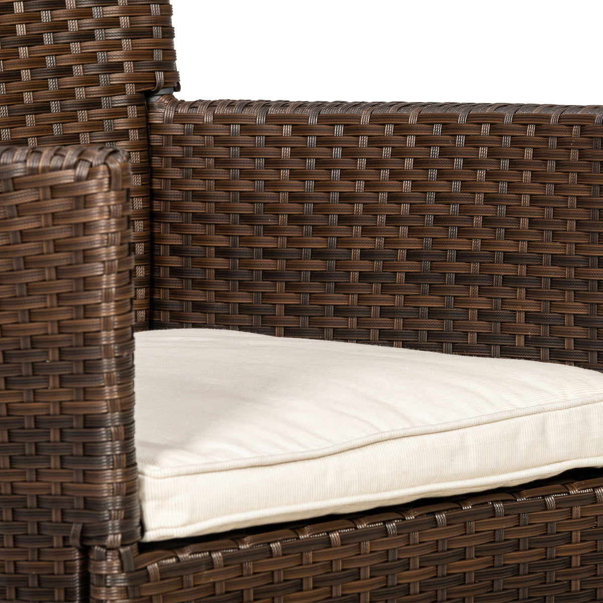 Vada Brown 2 Seat Rattan Bistro Set