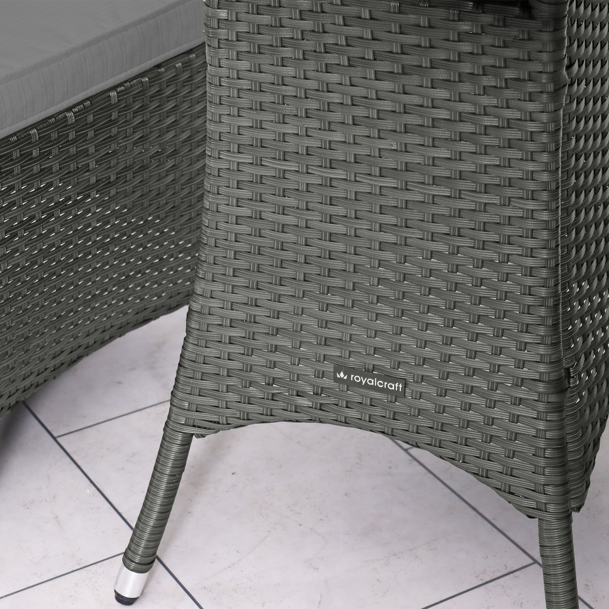 Vada Grey 2 Seat Rattan Bistro Set