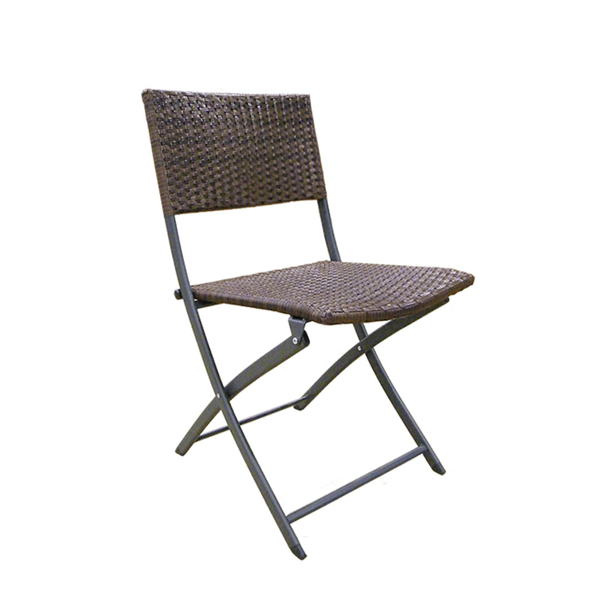 Vada Brown Rattan Folding Bistro Set