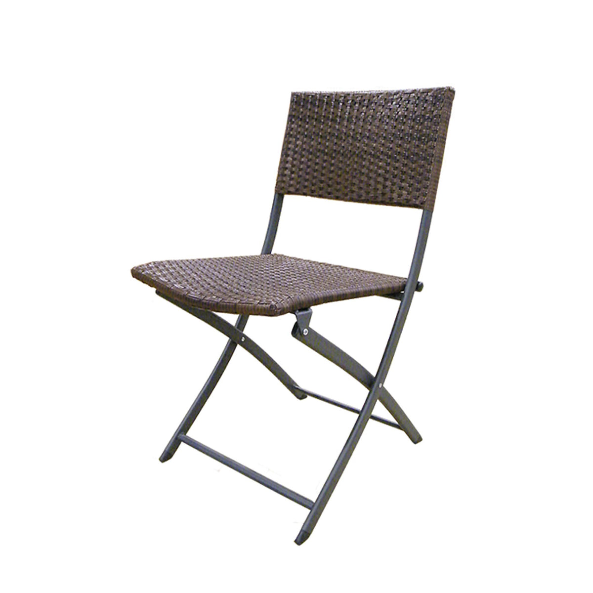 Vada Brown Rattan Folding Bistro Set