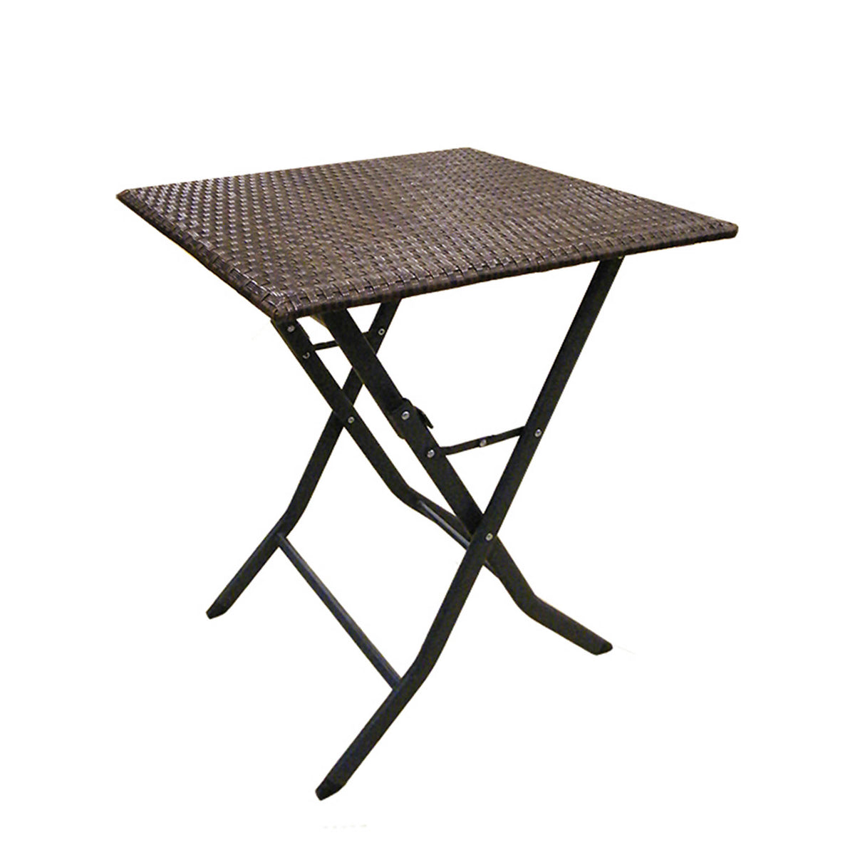 Vada Brown Rattan Folding Bistro Set