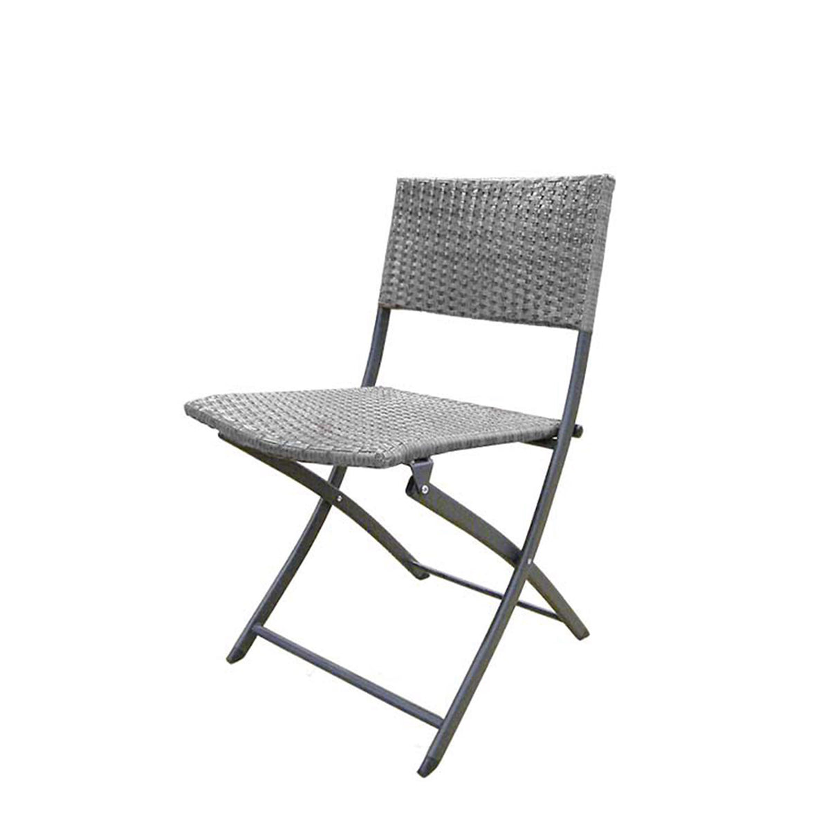 Vada Grey Rattan Folding Bistro Set 