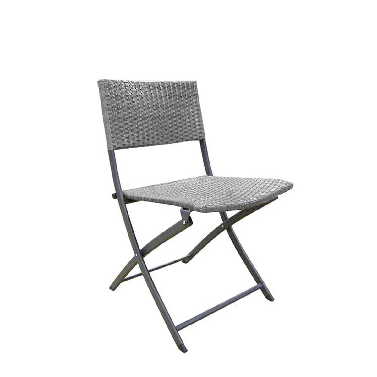 Vada Grey Rattan Folding Bistro Set 