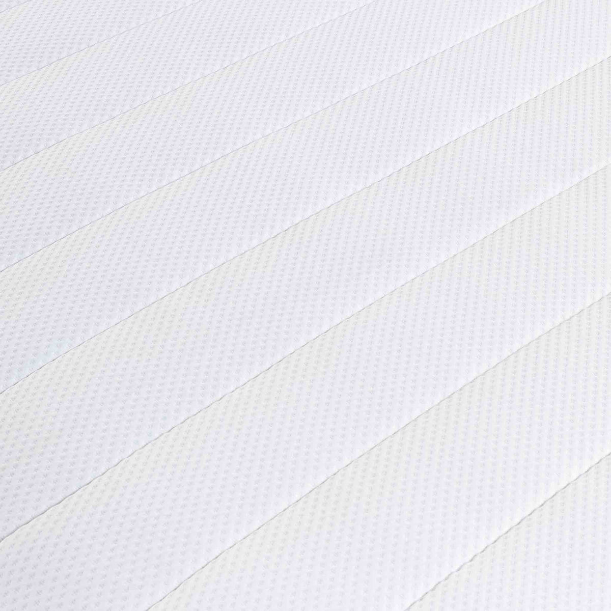 close up of fabric on the Roseland Sleep Orchid Comfort Mattress