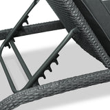 Paris Rattan Multi Position Arched Sunlounger