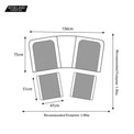 Paris Deluxe Rattan Companion Love Seat Set Dimensions & Size Guide
