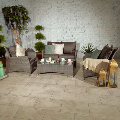 Paris 4 Seater Deluxe Rattan Lounging Coffee Set