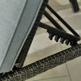 Paris Rattan Multi Position Arched Sunlounger