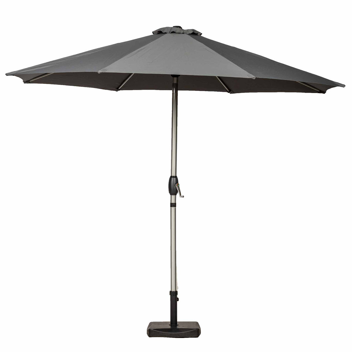 3m Parasol  Brushed Aluminium Parasol - Grey