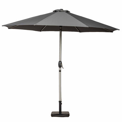 3m Parasol Brushed Aluminium Parasol