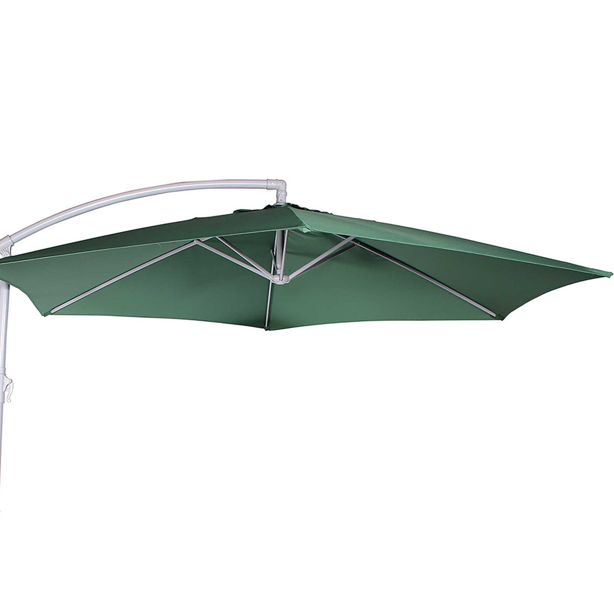 3m Cantilever Parasol in Green - Close up of canopy