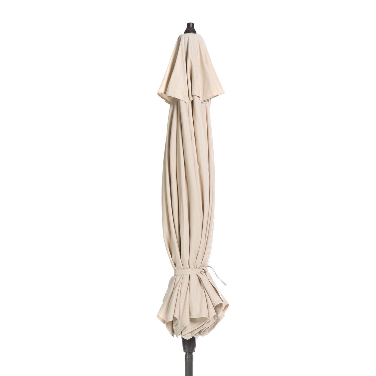 closed view of parasol canopy