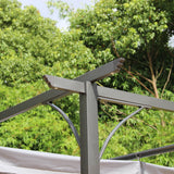 3.5m Grey Prague pergola gazebo shelter