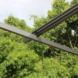 3.5m Grey Prague pergola gazebo shelter