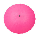 2.7m Pink Shanghai Crank & Tilt Outdoor Oriental Parasol Canopy