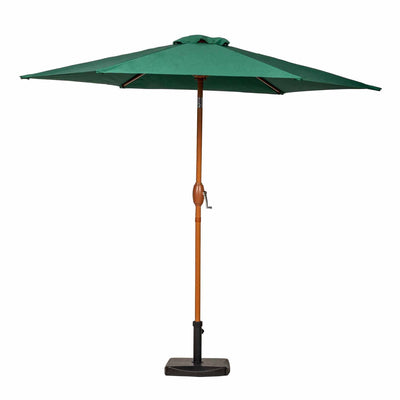 2.5m Parasol Wood-Look Aluminium Parasol