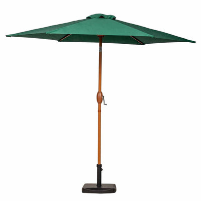 3m Wood-Look Aluminium Parasol