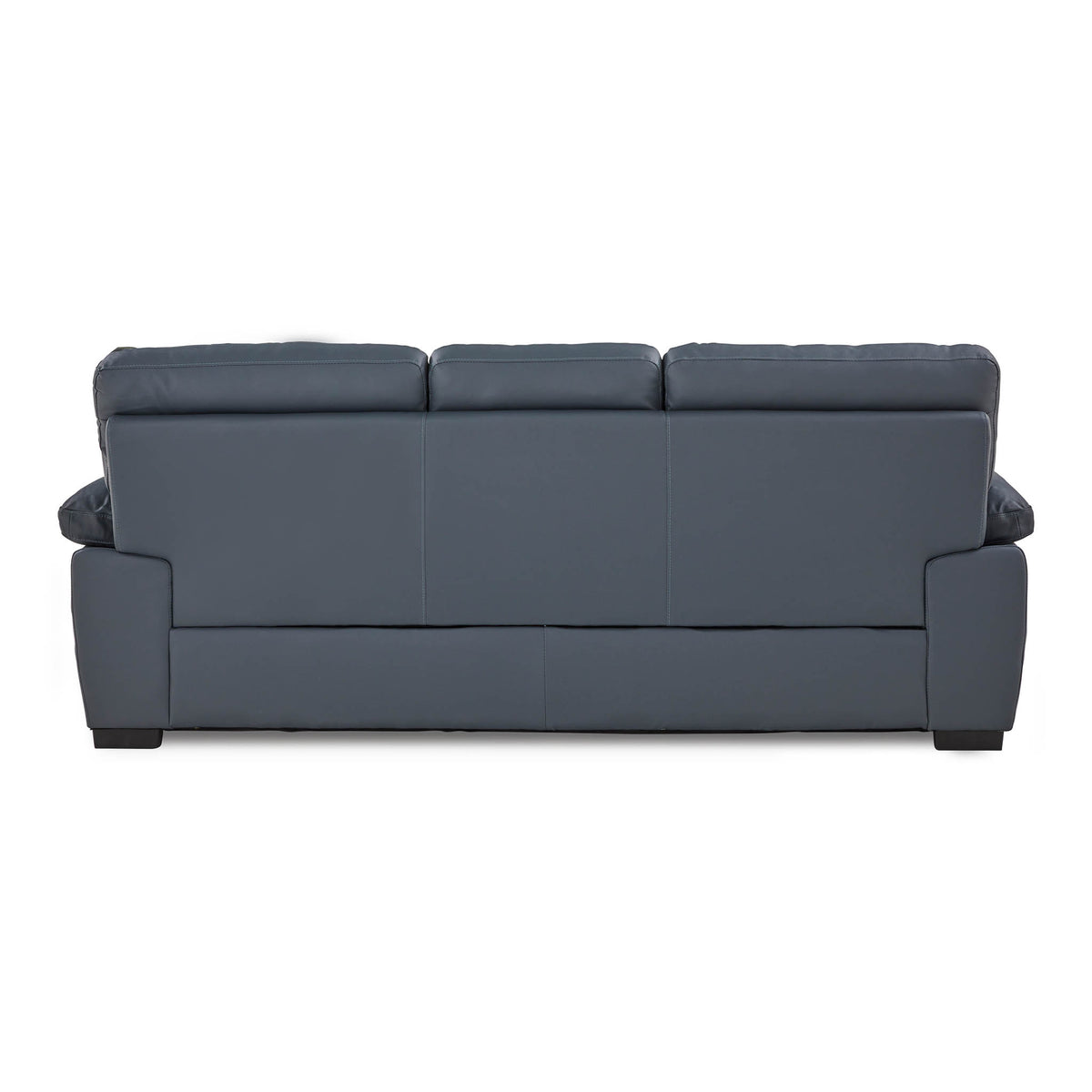 Hugo 3 Seater Leather Sofa Grey