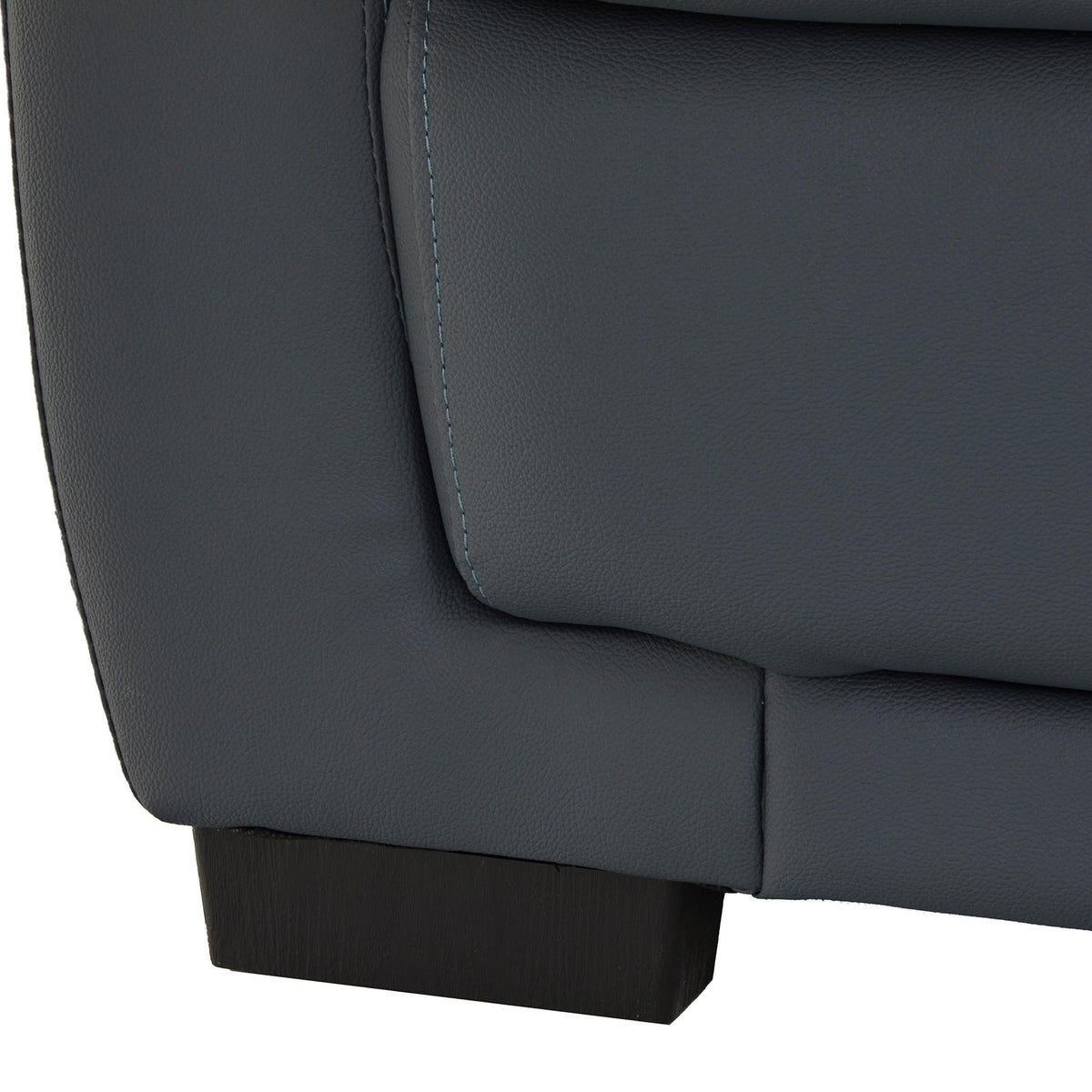Hugo 3 Seater Leather Sofa Grey