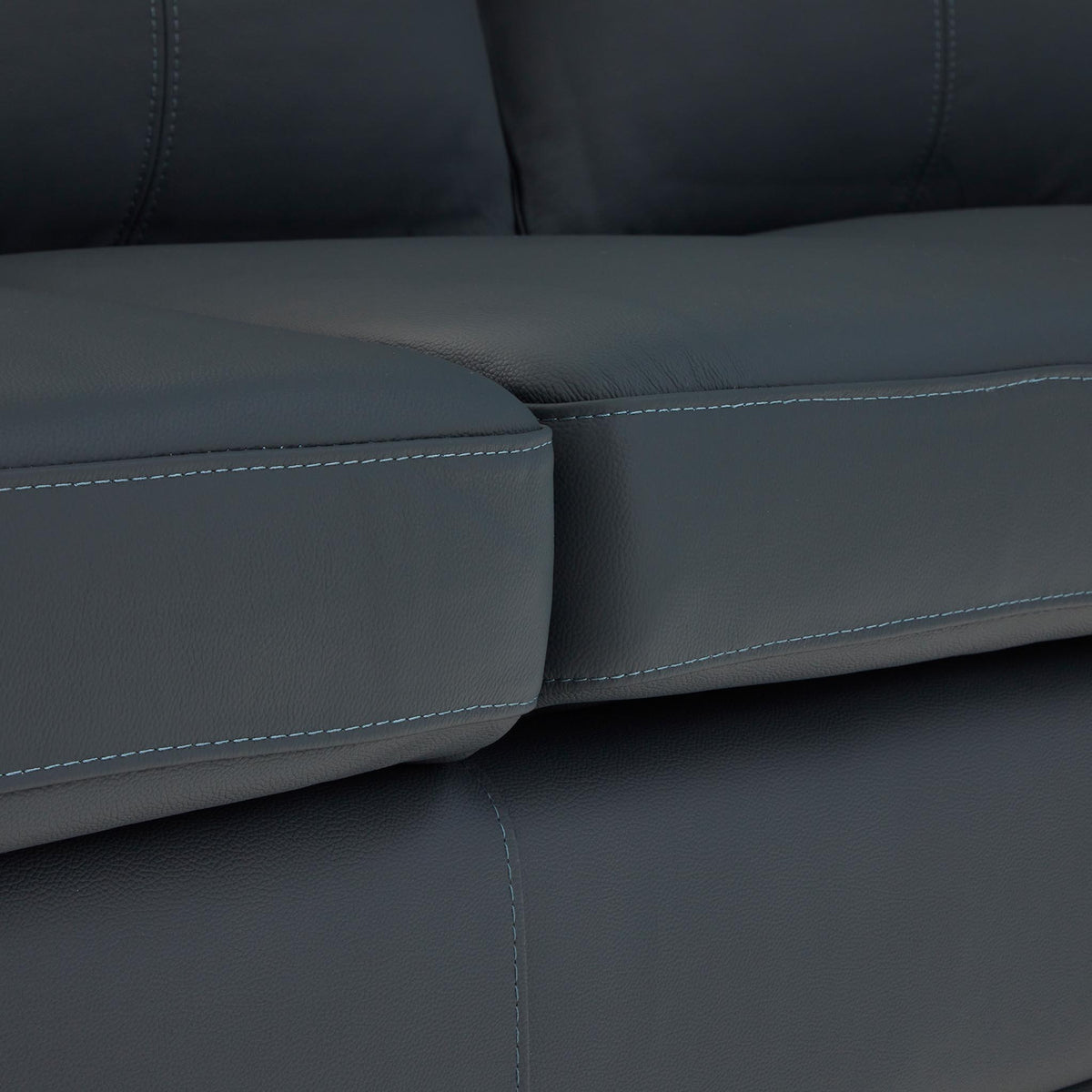 Hugo 3 Seater Leather Sofa Grey
