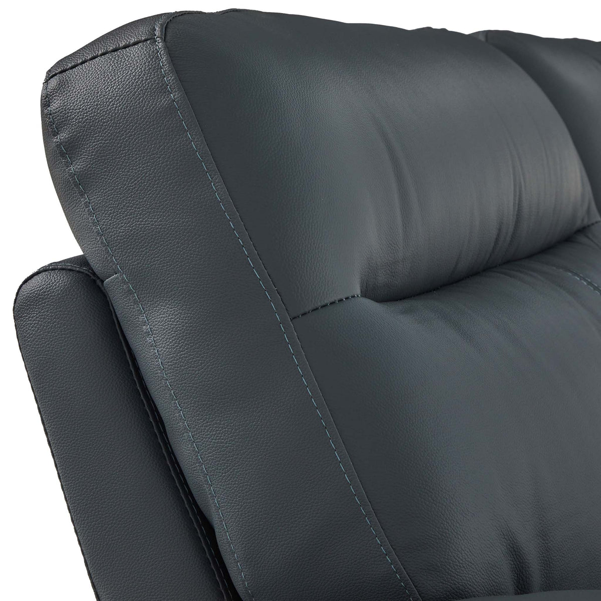 Hugo 3 Seater Leather Sofa Grey