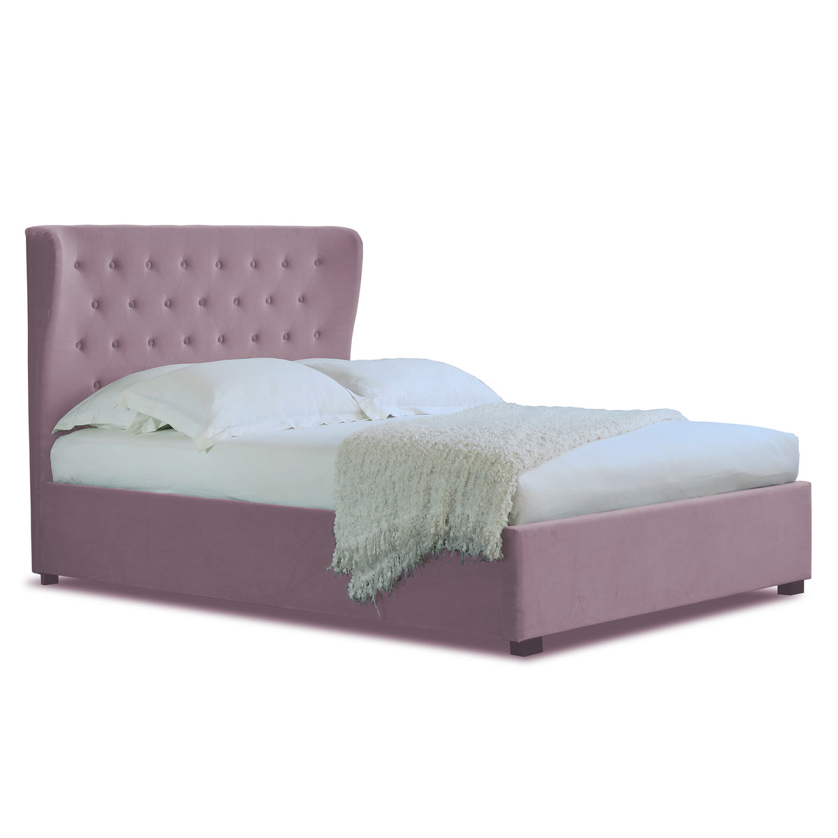 Richmond Heather Velvet Ottoman Storage Bed Frame from Roseland Furniture