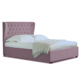 Richmond Heather Velvet Ottoman Storage Bed Frame from Roseland Furniture