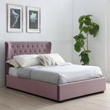 Richmond Heather Velvet Ottoman Storage Bed Frame