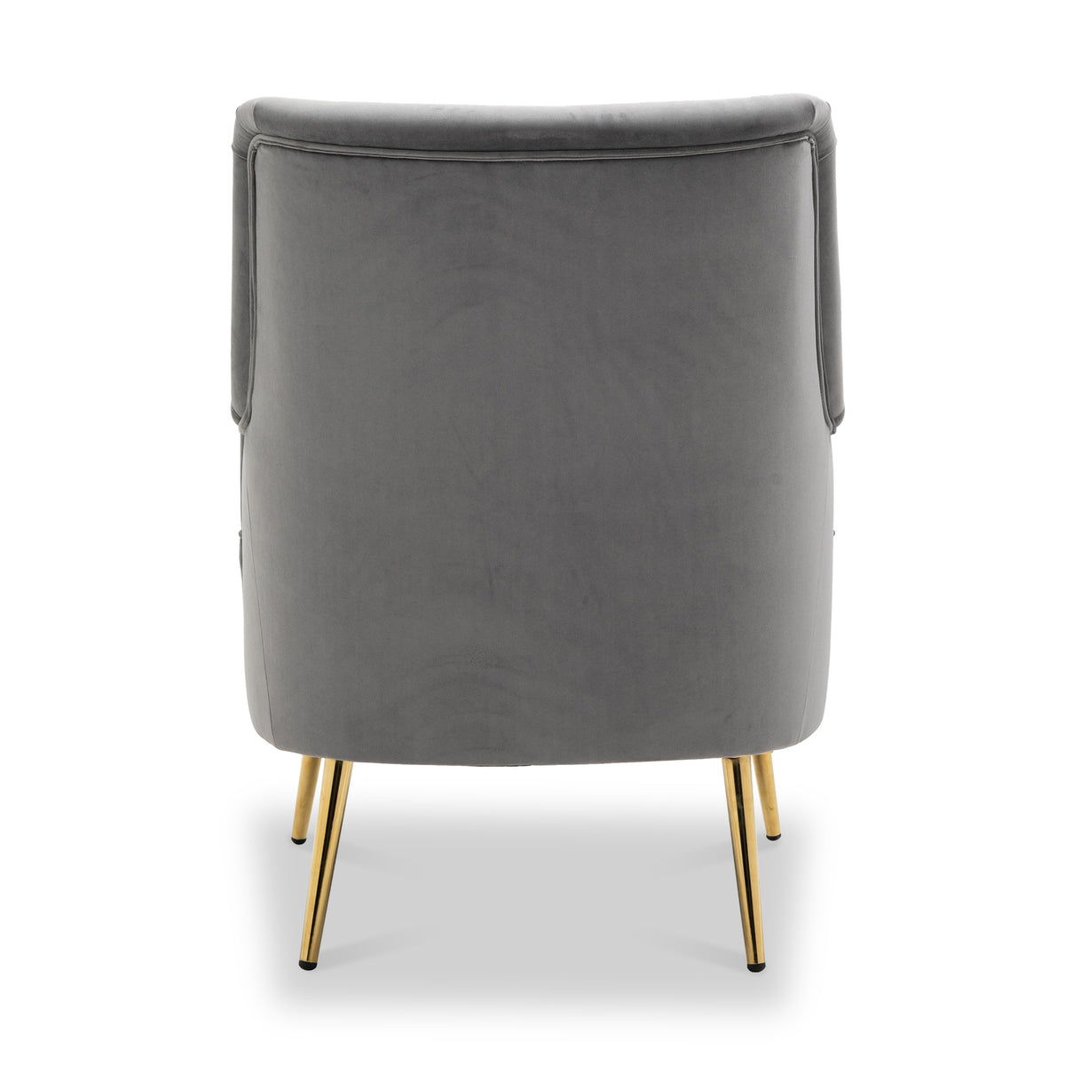 Freddie Grey Velvet Armchair