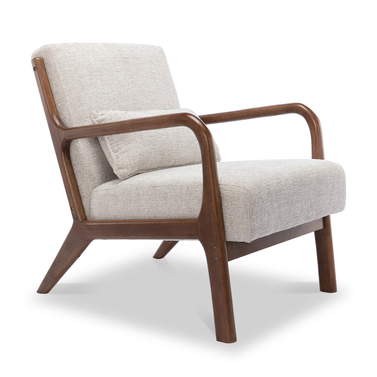 Khali Natural Upholstered Modern Vintage Armchair