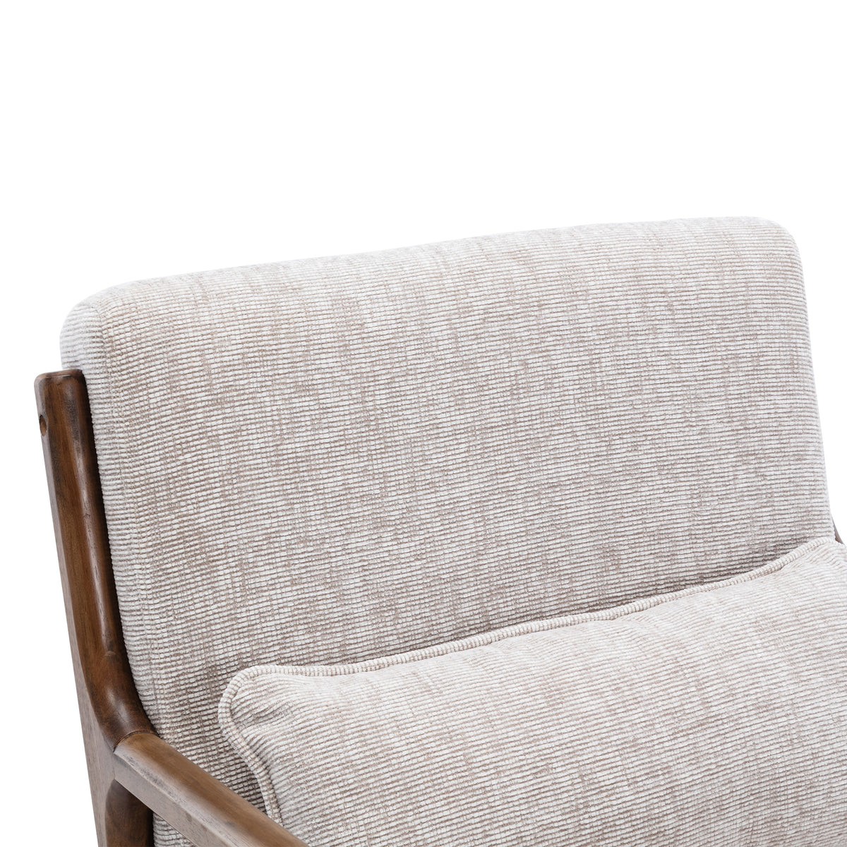 Khali Natural Upholstered Modern Vintage Armchair