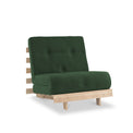 Maggie Forest Green Single Futon Sofa Bed 