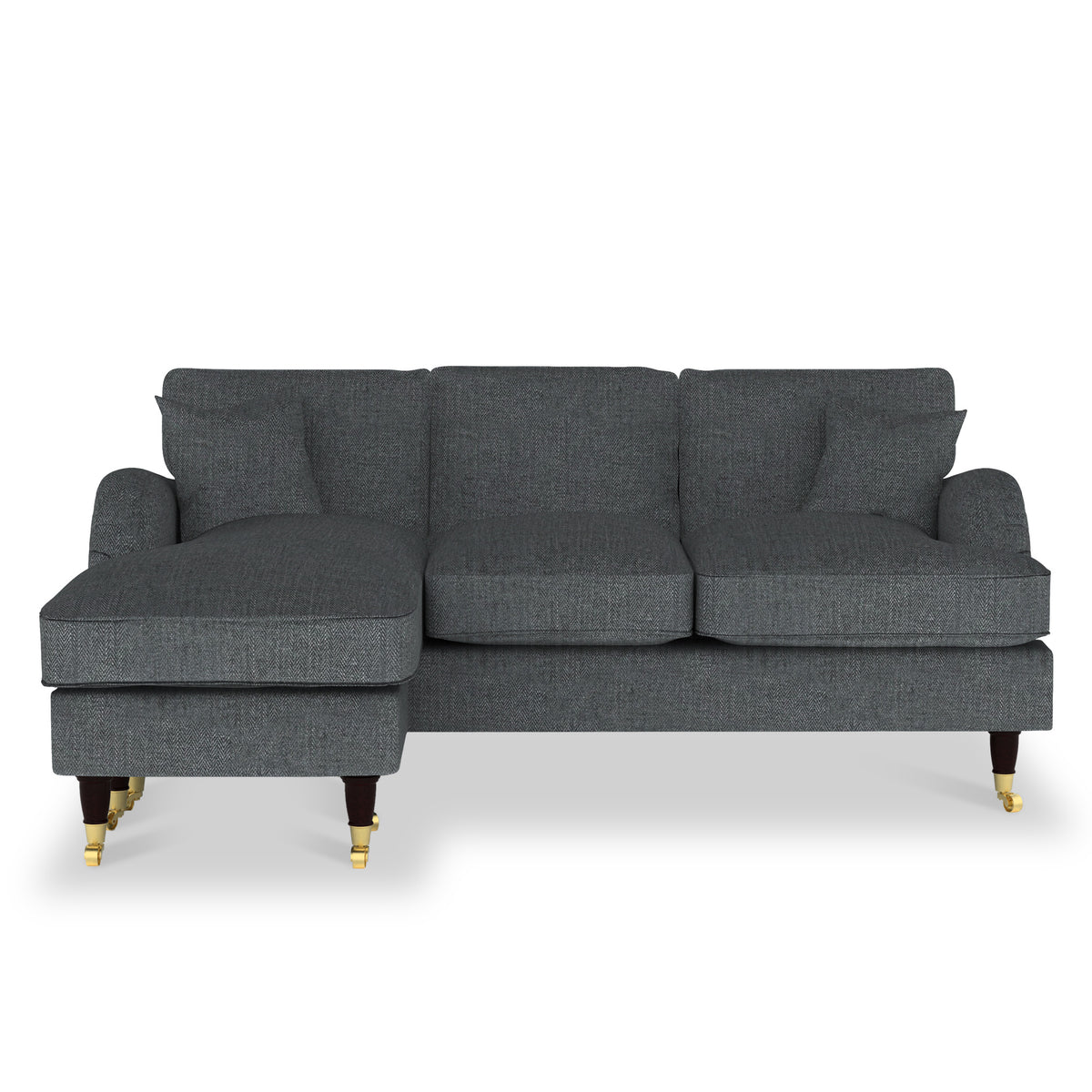 Prescott Herringbone Chaise Sofa