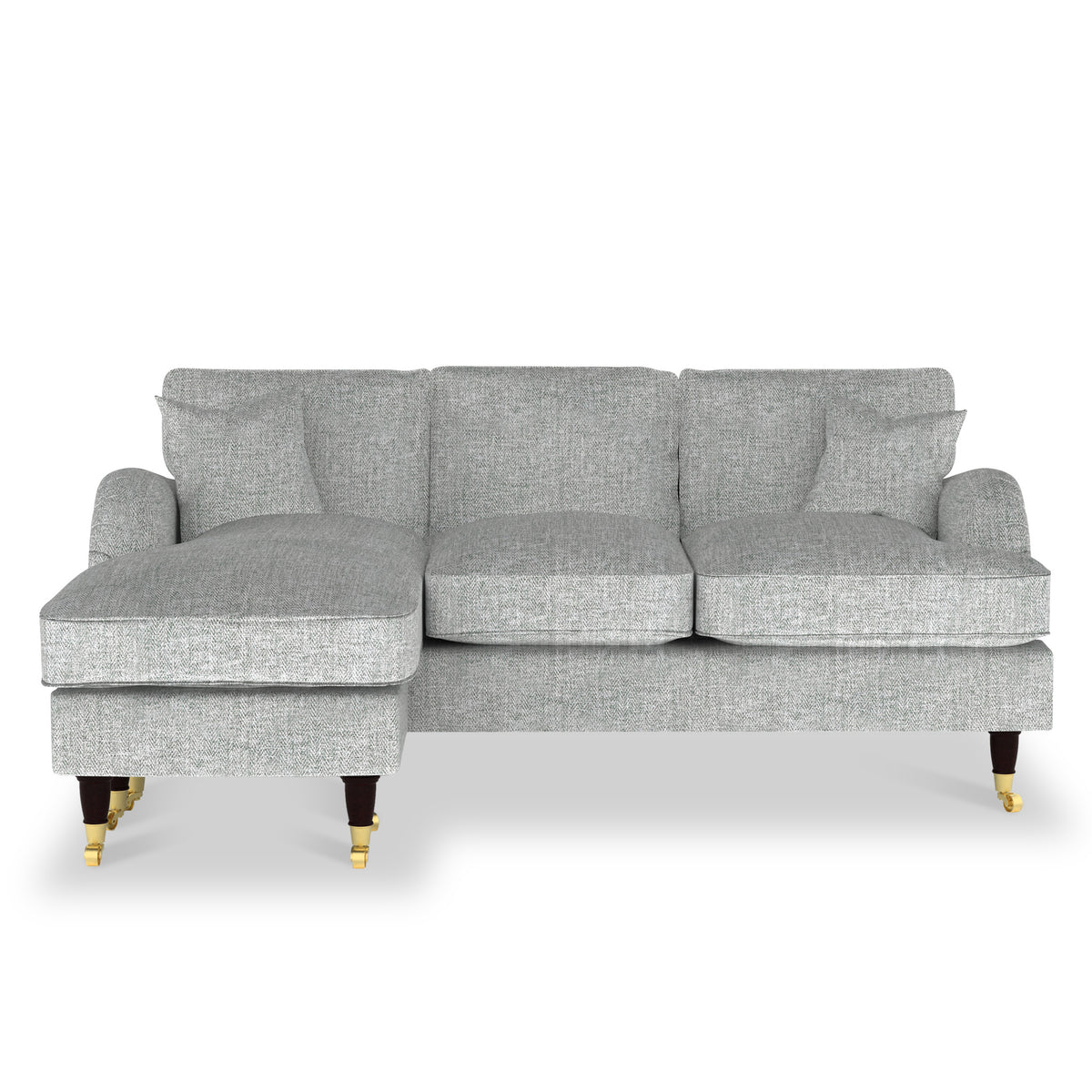 Prescott Herringbone Chaise Sofa