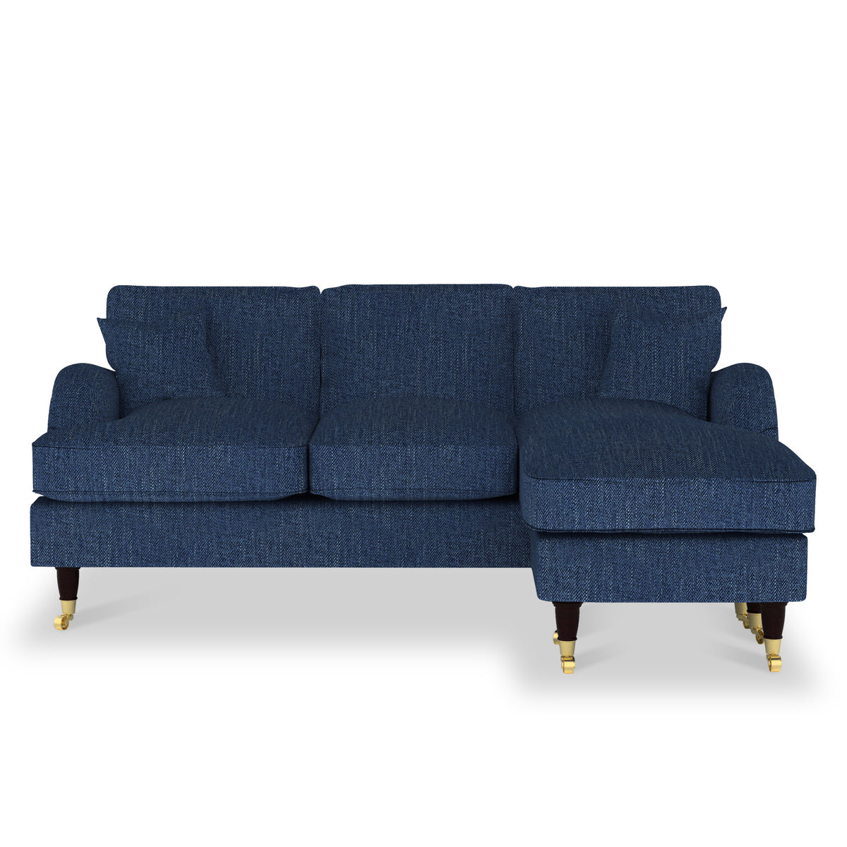 Prescott Herringbone Chaise Sofa