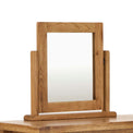 Zelah Oak Vanity Mirror - When sat on the Zelah dressing table top