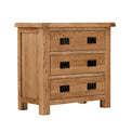 Zelah Oak 3 Drawer Chest Roseland Furniture