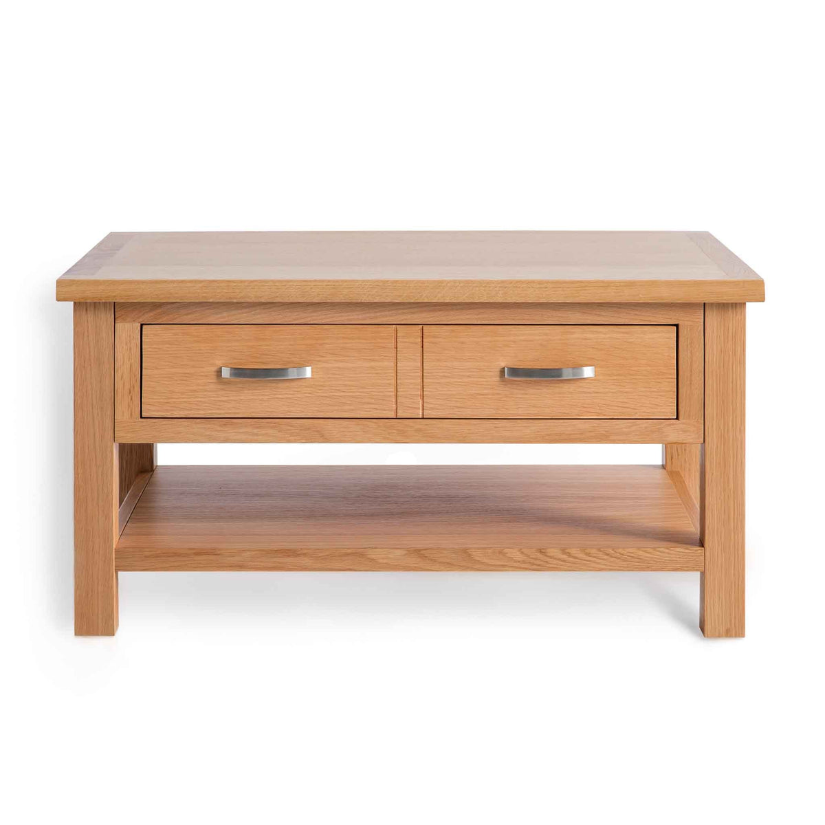 London Oak Coffee Table with Drawer by Roseland Furniture