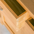 close up of the dovetail joints