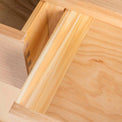 London Oak Large Sideboard  - Close up of inside drawers