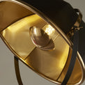 Elstree Black and Gold Metal Tripod Floor Lamp close up