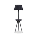Malmo Grey Wood with Black Table Floor Lamp from Roseland