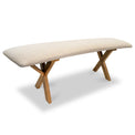 Fabio upholstered dining bench from Roseland Furniture