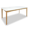 Doncaster White Wooden Extending Rectangular Dining Table from Roseland Furniture