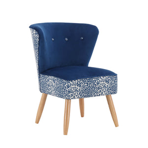 Bette Leopard Print Velvet Chair